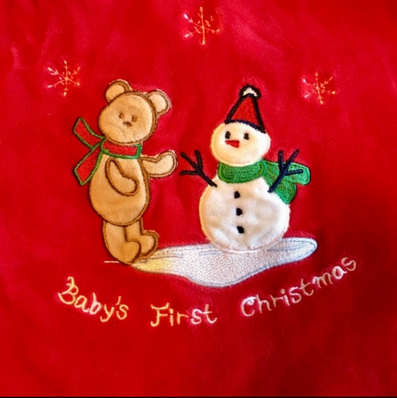 Baby’s First Christmas Holiday 2pc. Outfit 3/6M - Picture 2 of 4